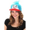 HalloweenCostumes.com    Dr. Seuss Thing 2 Costume Fuzzy Snapback Hat, Blue/Red - 4 of 4