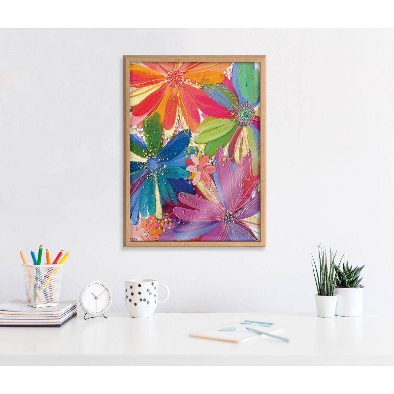 18&#34; x 24&#34; Blake Flowers on Glass 1 Framed Printed Glass by Jessi Raulet of Ettavee Natural - Kate &#38; Laurel All Things Decor, 6 of 9