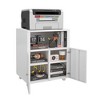 QingMoon Mobile Printer Tables, with Door Adjustable Shelf File Cabinet on Wheels Office Furniture Copier Cabinet for Home Office - 2 of 4