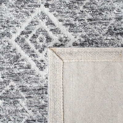 Roslyn Grey and Beige Hand-Tufted Wool Area Rug, 5'x8'