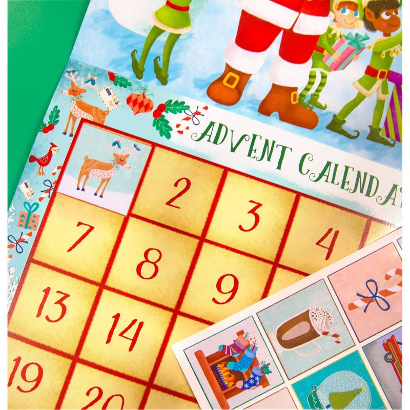 Upbounders Children&#39;s Advent Sticker Calendar with Santa, 4 of 5