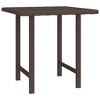 vidaXL Bistro Table Black 15.7"x27.5" Metal - 4 of 4