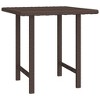 vidaXL Side Tables 3 pcs Brown Poly Rattan - image 4 of 4