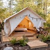 White Duck Alpha Canvas Wall Tent with Stove Jack & Frame, 4-Season Water Repellent Camping Tent, DYNA DUCK Fabric - 3 of 4
