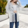 Anna-Kaci Women's Sequin Jacket Open Front Coat Blazer Party Cocktail Outerwear Cardigan - 2 of 4