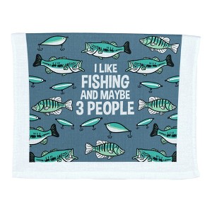 I Like Fishing And Maybe 3 People Funny Fishermen Tea Towel - Crazy Dog Tea Towel Fishing 3 - 1 of 4