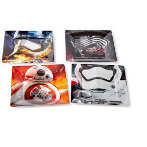 Seven20 Star Wars Melamine Plate Set - 4 Pieces - Stormtrooper, Kylo Ren, and BB8 - 1 of 4