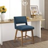 36.25" Boomerang Counter Height Barstool Navy - Ink+Ivy - 2 of 4