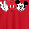 Men's - Disney - Peace Love Mickey Long Sleeve Graphic T-Shirt - 2 of 3