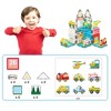 PICASSO-TILES 26 PC Metro City Themed, Magnetic Tiles, Building Blocks, STEM Toys for Kids 3+ - 2 of 4