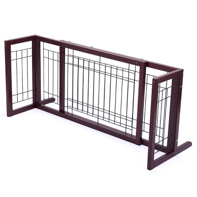 FURNIinspire Pet Crates and Houses, Stylish Dog Crate, Dog Crate Furniture with Cushion,  Dog Kennel Indoor, Brown, 27.56"*20.08"*24.43"