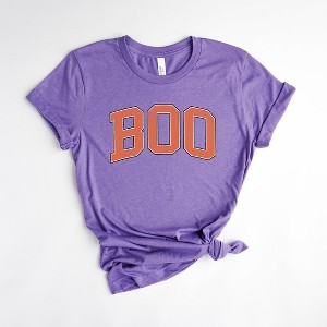 Simply Sage Market Women's Boo Varsity Short Sleeve Graphic Tee - 1 of 4