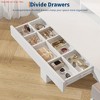 Makeup Vanity Table w/3 Light Modes, 3 Storage Drawers, Built-in Power Outlets & Hairdryer Holder, Dressing Table - 4 of 4