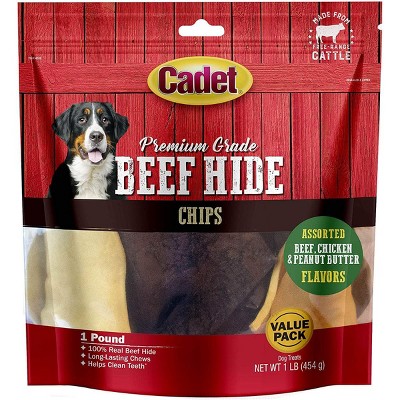 Cadet Assorted Rawhide Basted Chips (1 lb Pack)