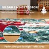 Christmas Living Room Rug Non Slip Washable Area Rugs Low Pile Stain-Resistant Snowflake Festive Carpet for Bedroom Dining Room Red - 4 of 4
