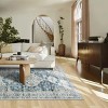Lahome Persian Medallion Short Pile Velvet Rectangular Indoor Area Rug - 4 of 4