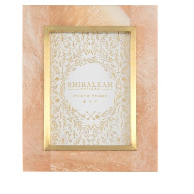 Raj Blush Marbleized "5 X 7" Picture Frame - Shiraleah