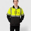Canada Weather Gear Men’s Hi-Visibility Work Jacket, Water-Resistant Reflective Safety Bomber with Front Pocket and Full Zip - 3 of 3