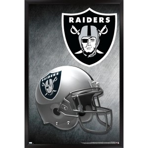 Trends International NFL Las Vegas Raiders – Helmet 20 Framed Wall Poster Prints - 1 of 4