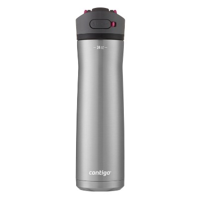  Contigo Ashland Chill 2.0 Stainless Steel Water Bottle with Autospout Lid 24oz Dragon Fruit Lid 