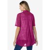 Woman Within Lightweight Open Front Cardigan - 3 of 4