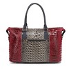 MKF Collection Raven Faux Crocodile-Embossed Women’s Duffle Bag by Mia K - 4 of 4