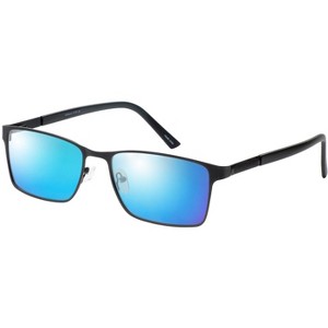 Enhance BIG&TALL EN4172 Men Polarize Sunglass Choose Lens Color Matte Black 59mm Amber Brown Polar - 1 of 1