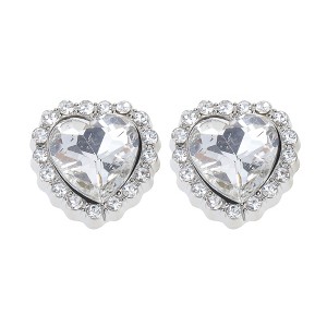 Unique Bargains Heart Rhinestones Candied Haws Shape Shoelace Charms 1 Pair - 1 of 4