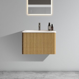 NicBex Floating Bathroom Vanity with Sink,Bathroom Sink Vanity with Drawer,24/30/36 inch Bathroom Sink Cabinet for Bathroom,Walnut/Oak/Black - 1 of 4