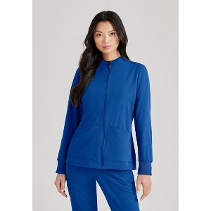 Barco Unify -Women's Team 3-Pocket Zip Front Warm-Up Scrub Jacket - 1 of 4