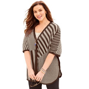 Catherines V-Neck Pullover Duster - 1 of 4