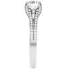 Pompeii3 1 1/10Ct Moissanite & Diamond Multi Row Engagement Ring White Yellow Rose Gold - 2 of 4