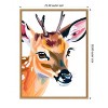 Amanti Art Reh Deer by Ohkimiko  Framed Canvas Wall Art - 3 of 4
