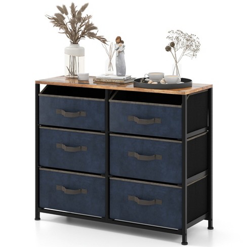 Costway 31 in. Width 5-Drawer Chest of Drawers Storage Dresser