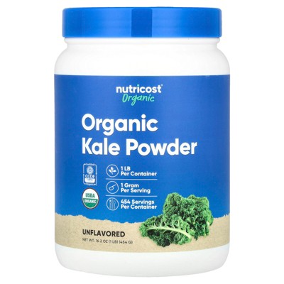 Nutricost Organic Kale Powder, Unflavored, 16.2 oz (454 g)
