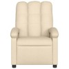 vidaXL Massage Recliner Chair Cream Fabric, Metal, Engineered Wood - Cream Manual Push Back With Massage - 4 of 4