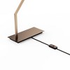 Infibrite 25" Ang Brass Table Lamp with Textured Shade: Torchiere, Linen, ETL Listed, 5-Year Warranty - 3 of 4