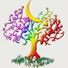 Adult Design By Humans Rainbow Pride Tree of Life By Fluffydstroyer T-Shirt - 2 of 2