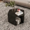LIVAREEmlen 23.62'' Hexagonal Coffee Table Side Table - 2 of 4
