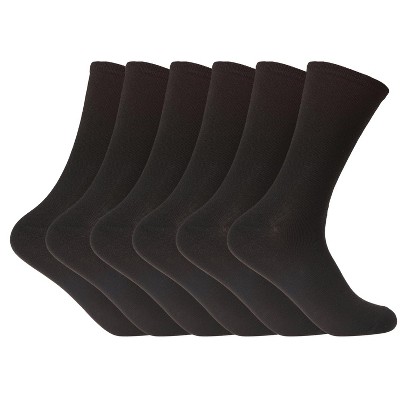 Steve Madden Women's Crew Socks - 6 Pairs Casual Athletic Thick Gym Crew Socks for Women