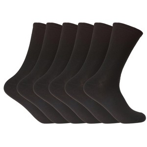 Steve Madden Women's Crew Socks - 6 Pairs Casual Athletic Thick Gym Crew Socks for Women - 1 of 4