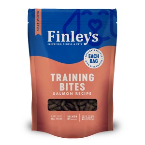 Finley's All Natural Salmon Flavor Soft & Chewy Training Bite Dog Treat - 5oz - 1 of 4
