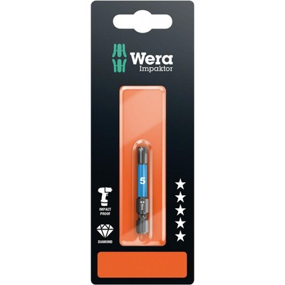Wera 840/4 Impaktor Hex Bit Hex Wrench