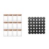 12 Pcs Round Spice Jars with Bamboo Lids and Stickers, Glass Storage Jars, Candy Jars, Coffee Jars, Salt Jars, Pepper Jars, Tea Jars - 2 of 4