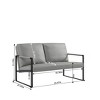 NicBex 47.24 Inch PU Leather 2-Seater Sofa Chairs with Thick Padded Backrest for Living Room,Apartment,Office - 3 of 4