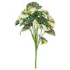 Vickerman 12.5" Artificial Variegated Leaves Spray, 3 per bag - 2 of 3