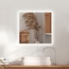 HOMLUX Dimmable Rectangular Bathroom Mirror with Memory, Auto-off Anti-fogging and 3 color temperature - 2 of 4
