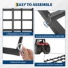 Drag Harrow Lawn Tractor,  Driveway Drag with Chain, 4 Safety Belts, Tow Behind Lawn Rake for ATV, UTV - 3 of 4