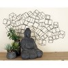 Metal Geometric 3D Square Wall Decor Black - Olivia & May - 2 of 4