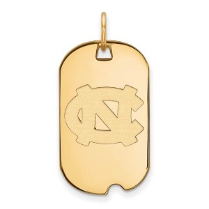 Black Bow Jewelry 14k Yellow Gold Plated Sterling Silver North Carolina Tar Heels NCAA Pendant - 1 of 3